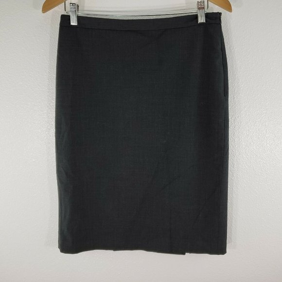 BCBG MaxAzria Womens Knee Length Pencil‎ Skirt Gray - Picture 2 of 6